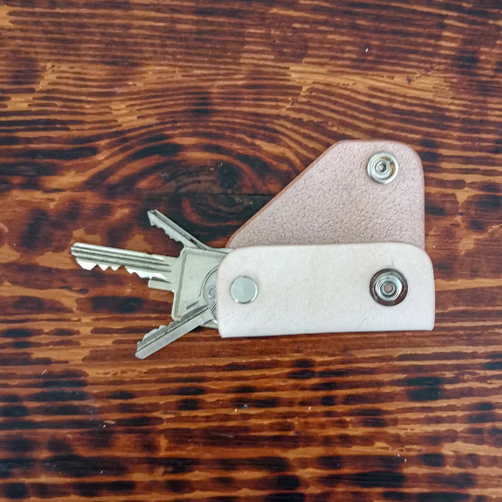 N°802- Schlüsseletui Mini (Naturleder)